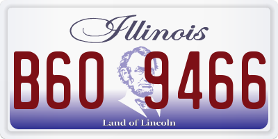 IL license plate B609466