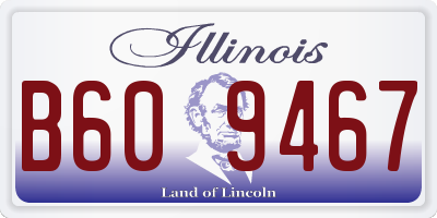 IL license plate B609467