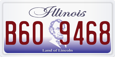 IL license plate B609468
