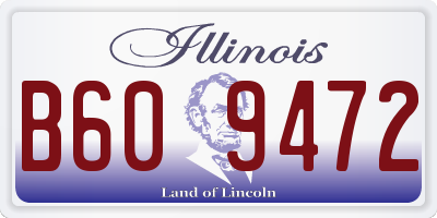 IL license plate B609472