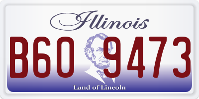 IL license plate B609473