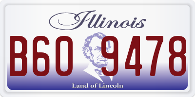 IL license plate B609478