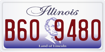 IL license plate B609480