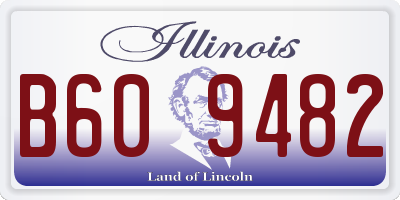 IL license plate B609482