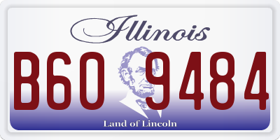 IL license plate B609484