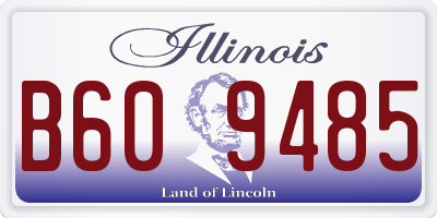 IL license plate B609485
