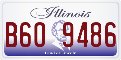 IL license plate B609486