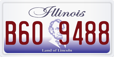 IL license plate B609488