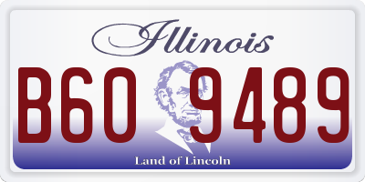 IL license plate B609489