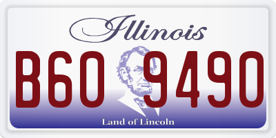 IL license plate B609490