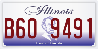 IL license plate B609491