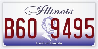 IL license plate B609495