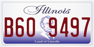 IL license plate B609497