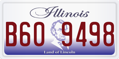 IL license plate B609498
