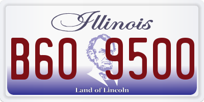 IL license plate B609500