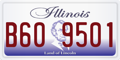 IL license plate B609501