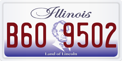 IL license plate B609502