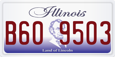 IL license plate B609503