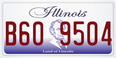 IL license plate B609504