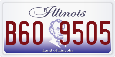 IL license plate B609505