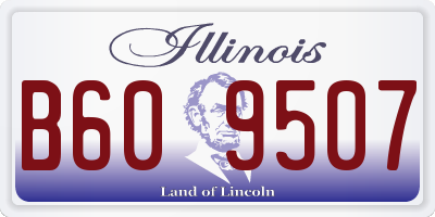 IL license plate B609507