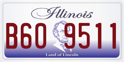 IL license plate B609511