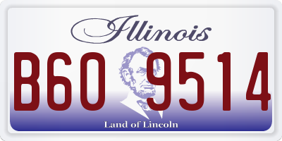 IL license plate B609514