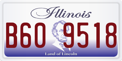 IL license plate B609518