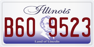 IL license plate B609523
