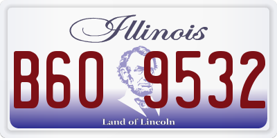 IL license plate B609532