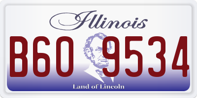 IL license plate B609534