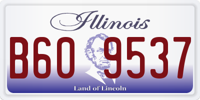 IL license plate B609537