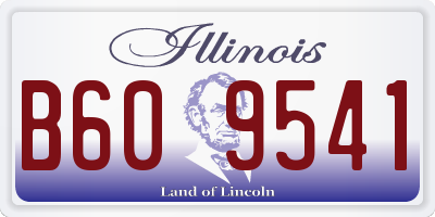 IL license plate B609541
