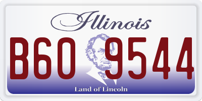 IL license plate B609544