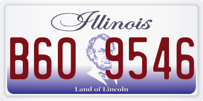 IL license plate B609546