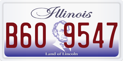 IL license plate B609547