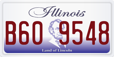 IL license plate B609548