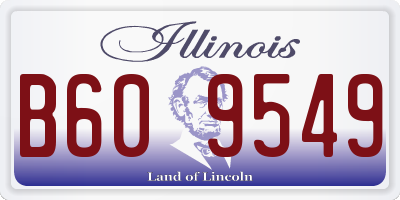 IL license plate B609549