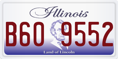 IL license plate B609552