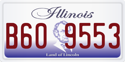 IL license plate B609553