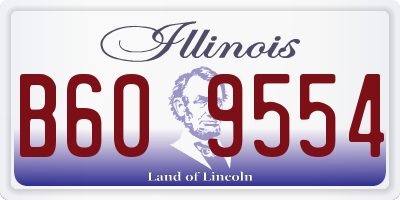IL license plate B609554