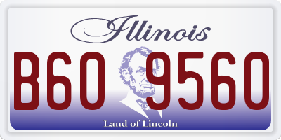 IL license plate B609560