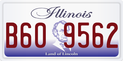 IL license plate B609562
