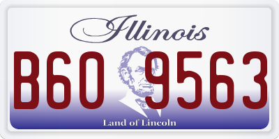 IL license plate B609563