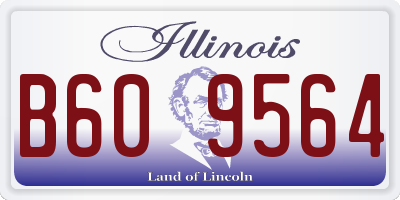 IL license plate B609564