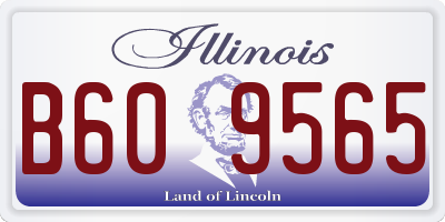 IL license plate B609565