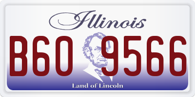 IL license plate B609566