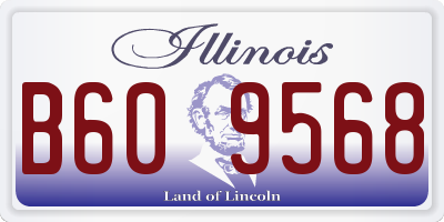 IL license plate B609568