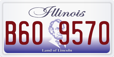 IL license plate B609570