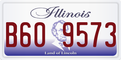IL license plate B609573